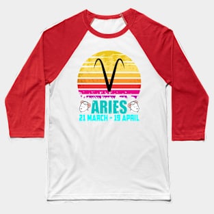 Aries Zodiac Sign Baseball T-Shirt